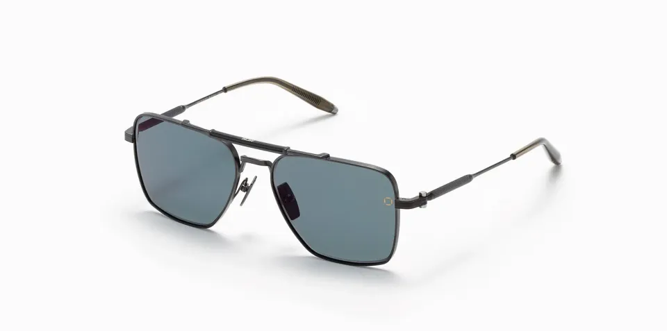 Akoni Etere Eos Sonnenbrille Brushed Black polarisiert Gr.57