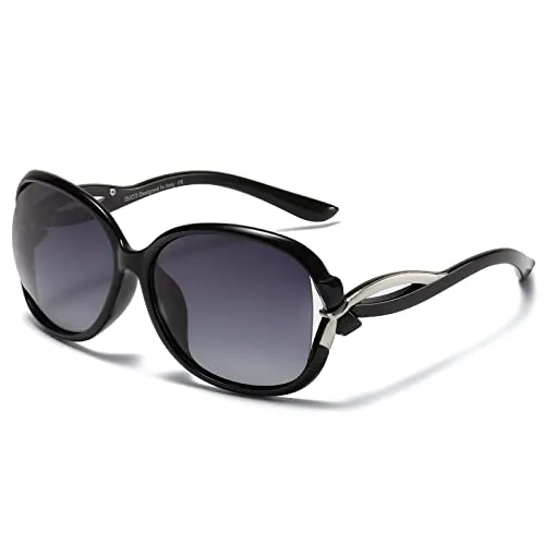DUCO 2229 Vintage Sonnenbrille rund polarisiert Damen