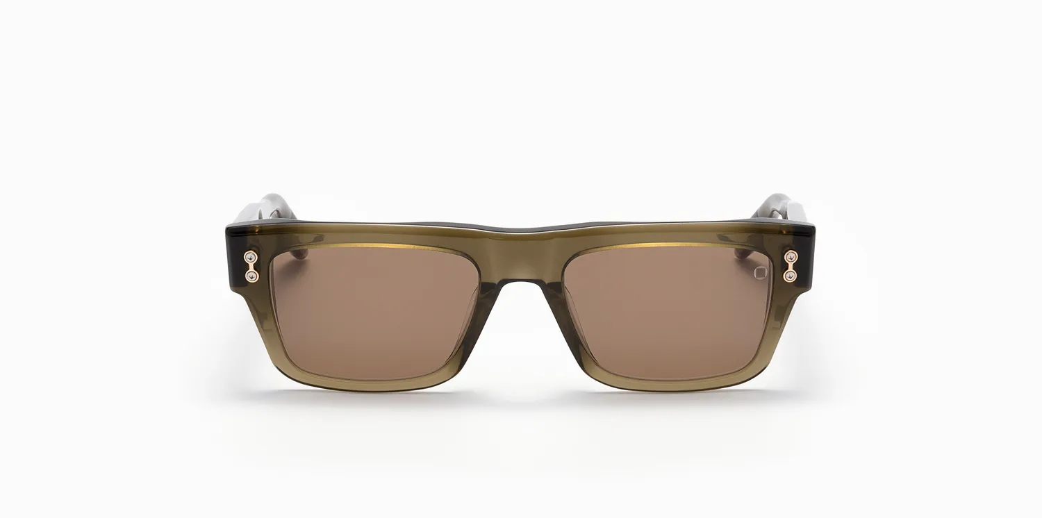 Akoni Etere Leo Sonnenbrille Olive Acetat Größe 54