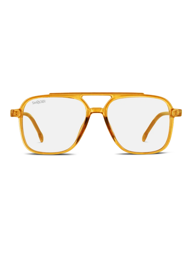 Smooder Coronado Blaulichtbrille Tasteful Orange Federbügel