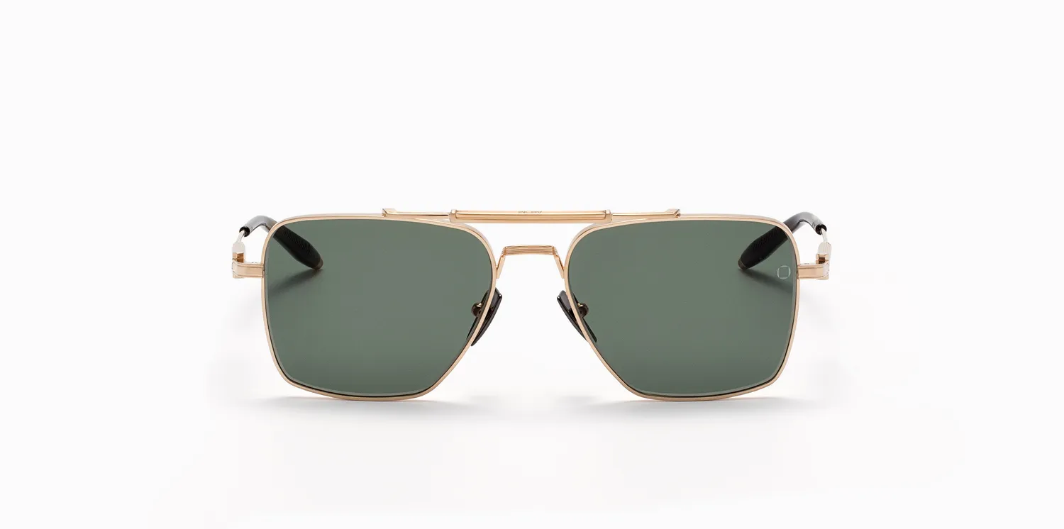 Akoni Etere Eos Sonnenbrille Brushed White Gold polarisiert