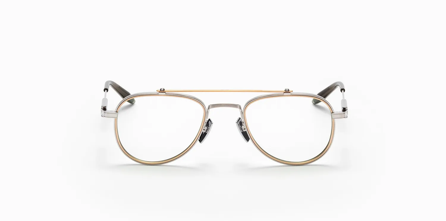 Akoni Etere Calisto Brille Brushed Silver Grö551 Titan