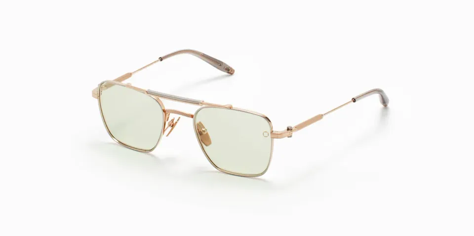Akoni Etere Europa Sonnenbrille photochrom Größe 50 Titan