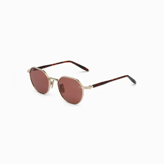 Akoni Etere Themis Sonnenbrille Gold Titan