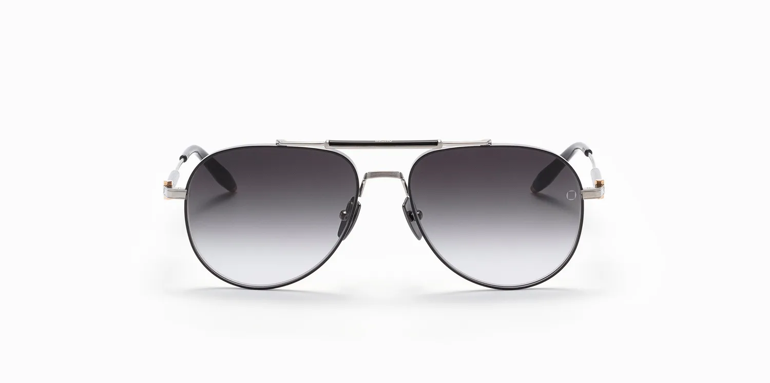 Akoni Hydra Aviator Sonnenbrille Brushed Palladium 59 polarisiert
