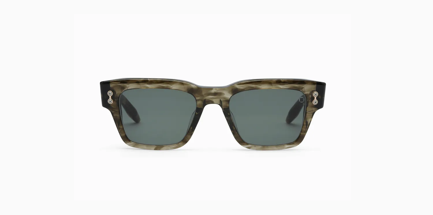Akoni Etere Columba 50 Sonnenbrille Green Swirl