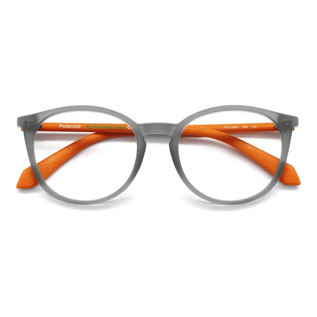 Polaroid D855 Kinderbrille Mattgrau-Orange Pantos