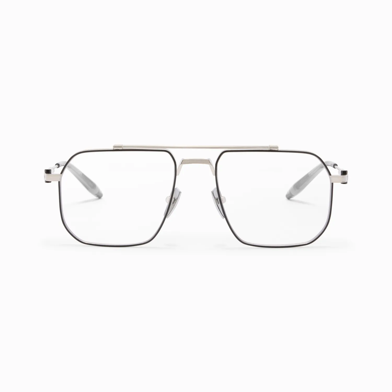 Akoni Delta Atlas Brille Silber Metall 80er