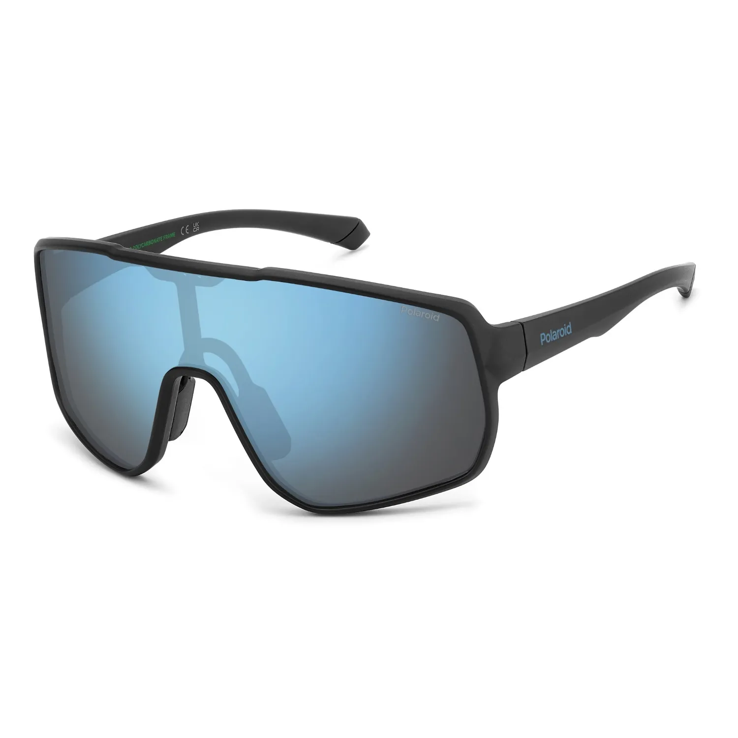 Polaroid PLD 7060/S Sport-Sonnenbrille Matt Schwarz Shield polarisiert
