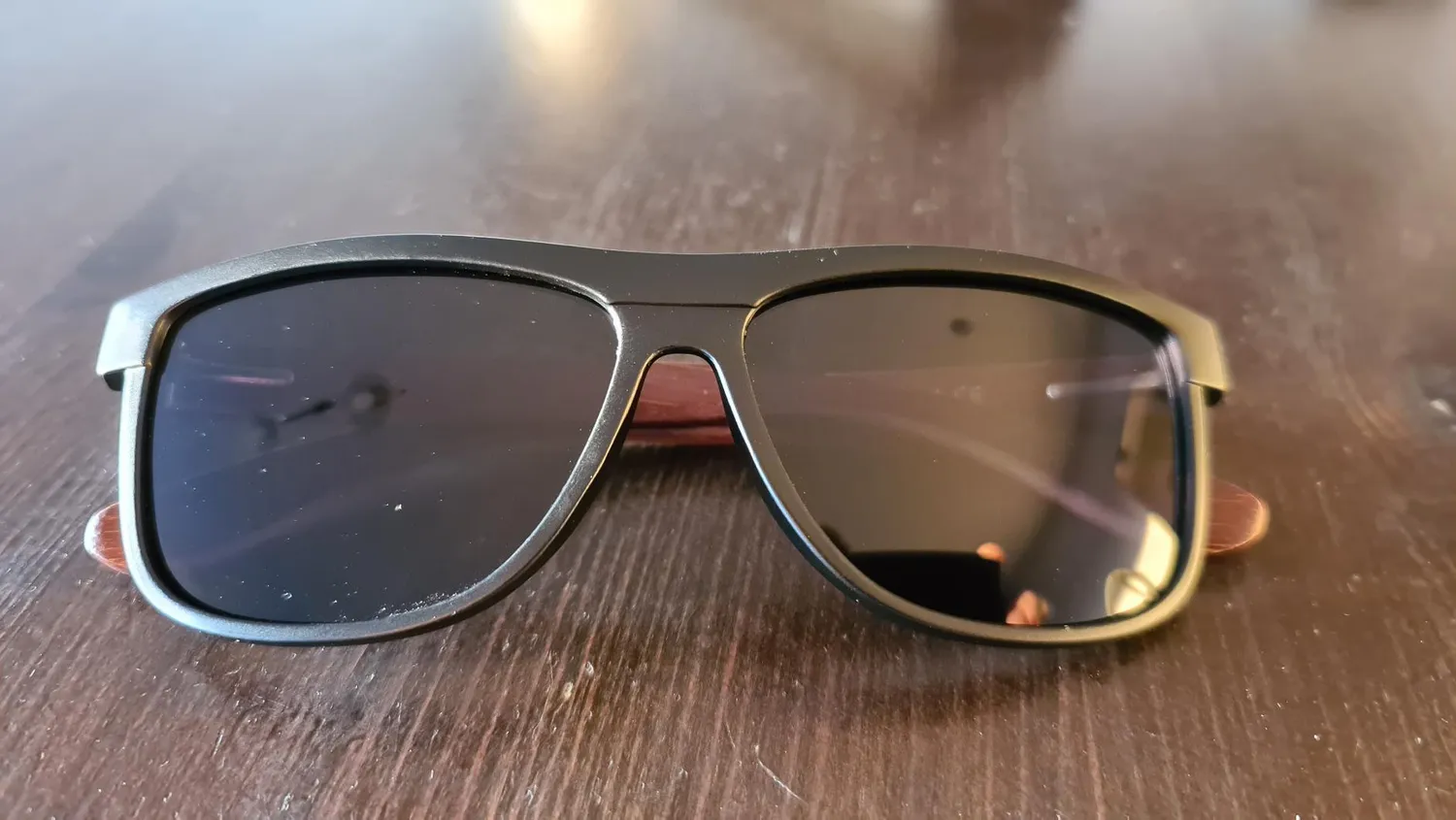 GQUEEN MOS07 Holz Sonnenbrille polarisiert UV400