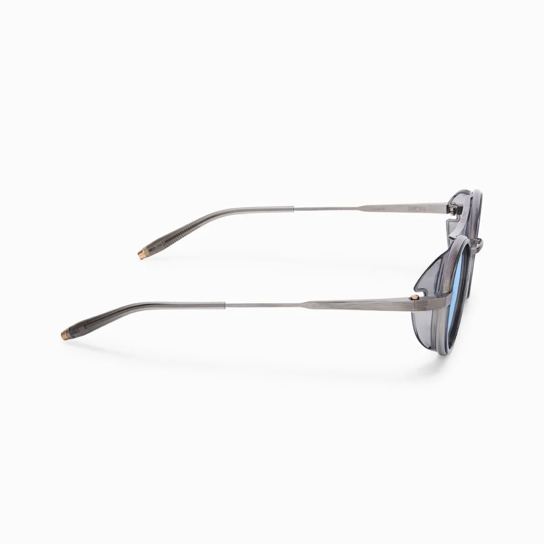 Akoni Horizon Astria Sonnenbrille Crystal Grey rund