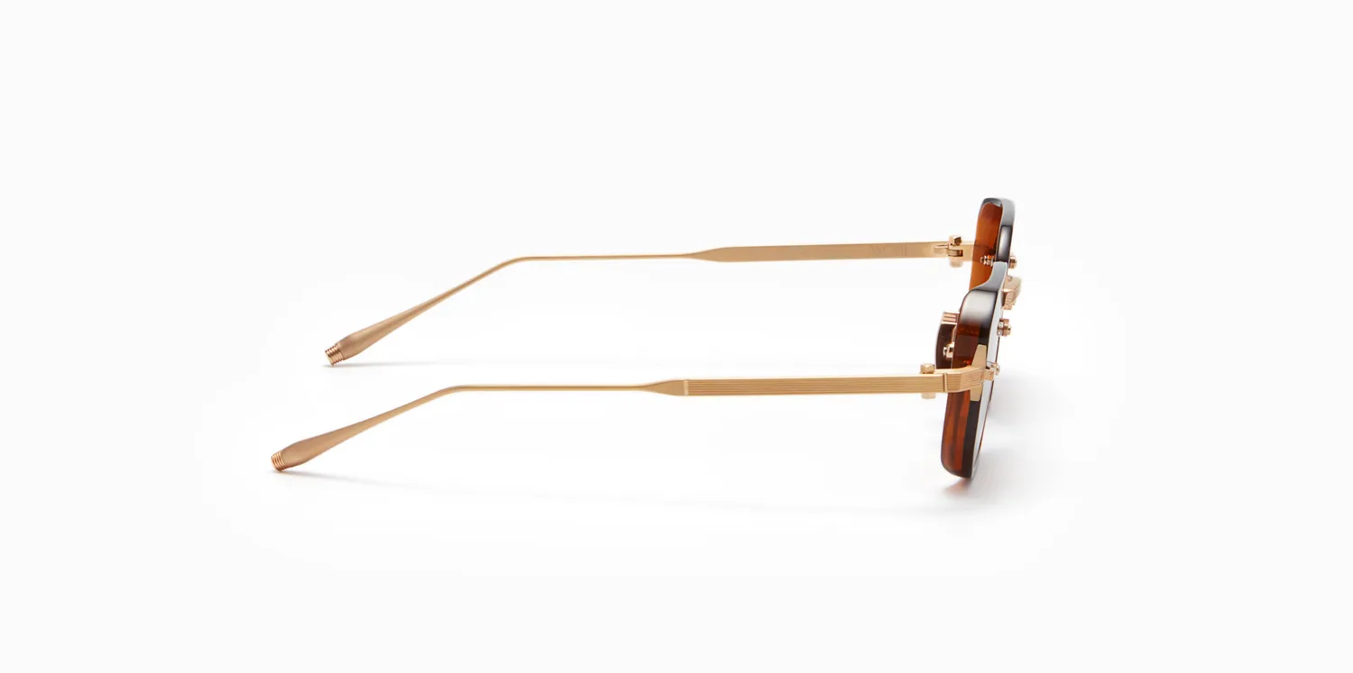 Akoni Delta Juno-Two Sonnenbrille Braun Titan