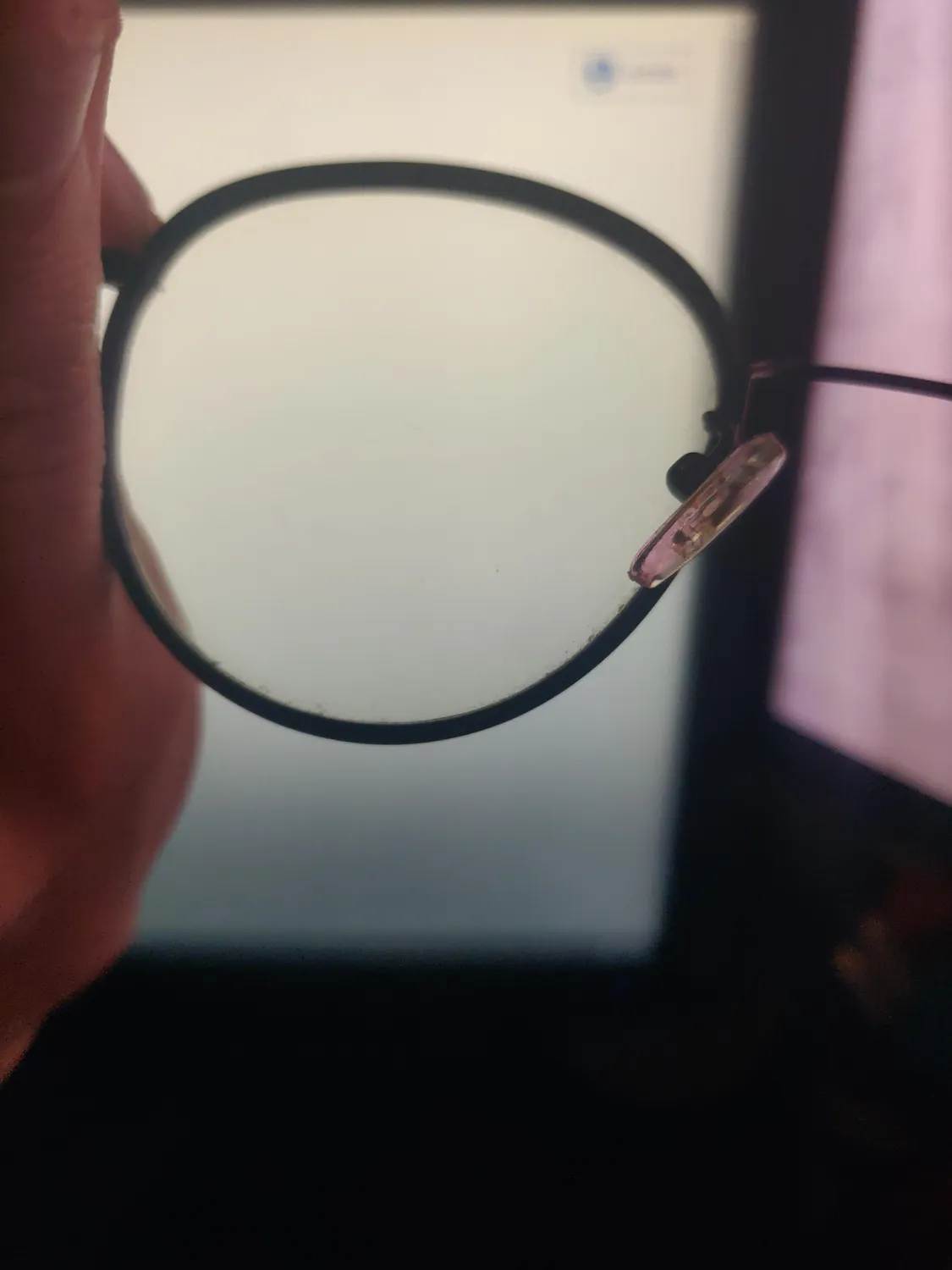 GQUEEN Runde Blaulichtfilter Brille Übergröße amber