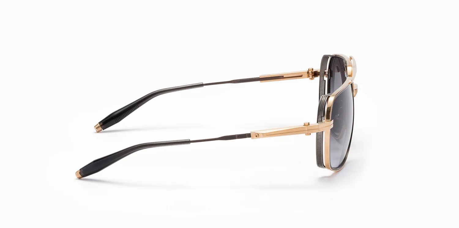 Akoni Horizon Pathfinder Sonnenbrille Gold Navigator Titan