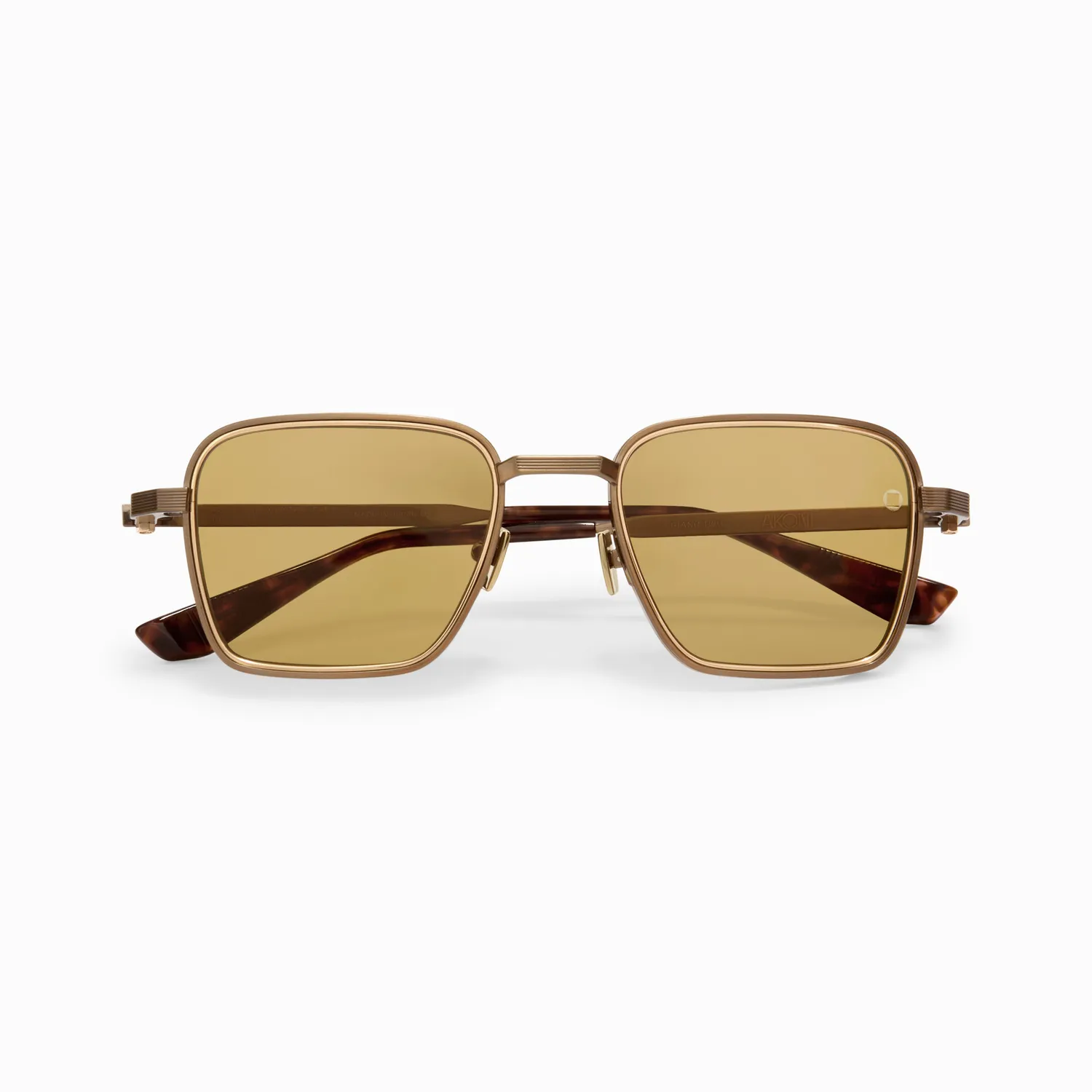 Akoni Optima Giano-Two Sonnenbrille Antique 12k Gold eckig