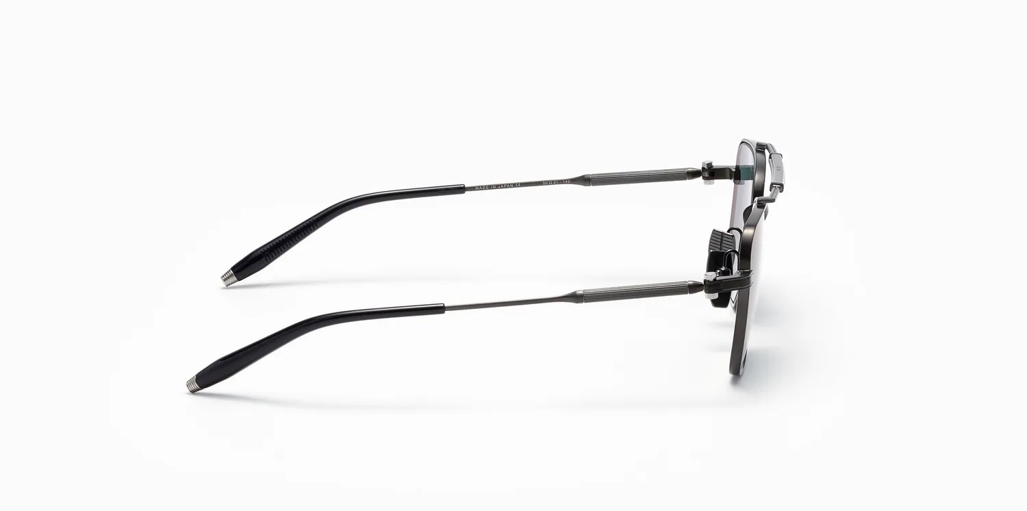 Akoni Etere Europa Sonnenbrille Brushed Black Titan
