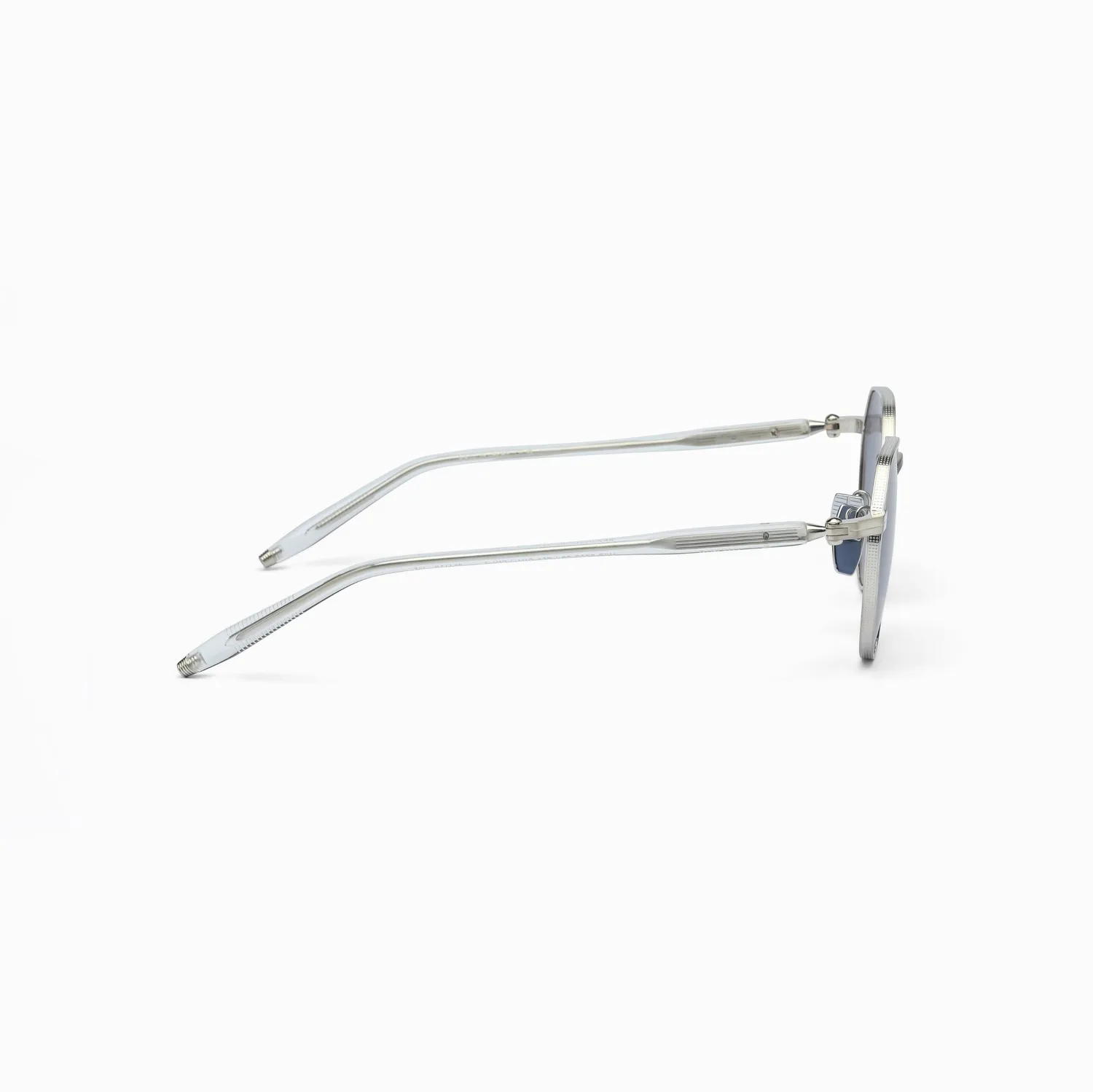 Akoni Etere Themis Sonnenbrille Brushed Silver Titan