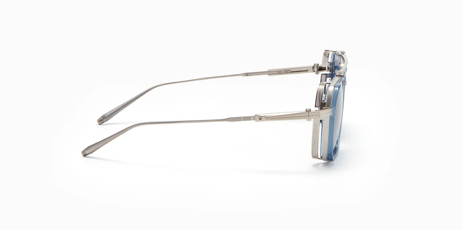 Akoni Delta Tiros Sonnenbrille Brushed Silver Titan