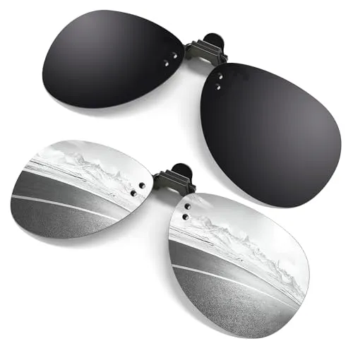 GQUEEN JP94 Clip-On Sonnenbrille randlos polarisiert