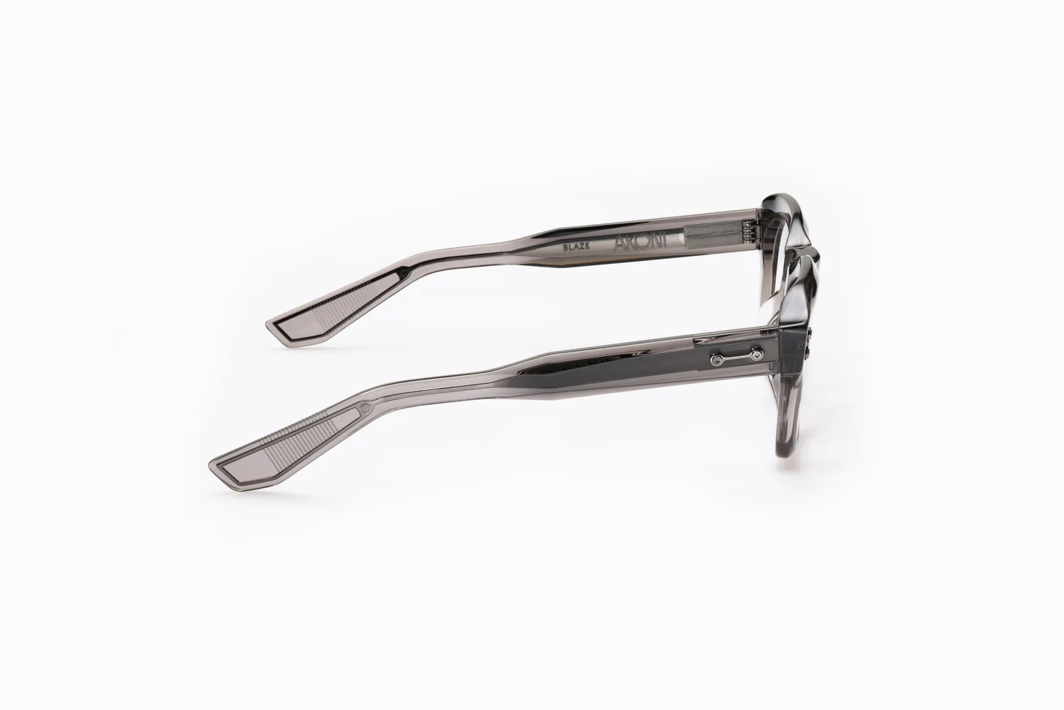 Akoni Blaze Rx 48 Brille Crystal Dark Grey