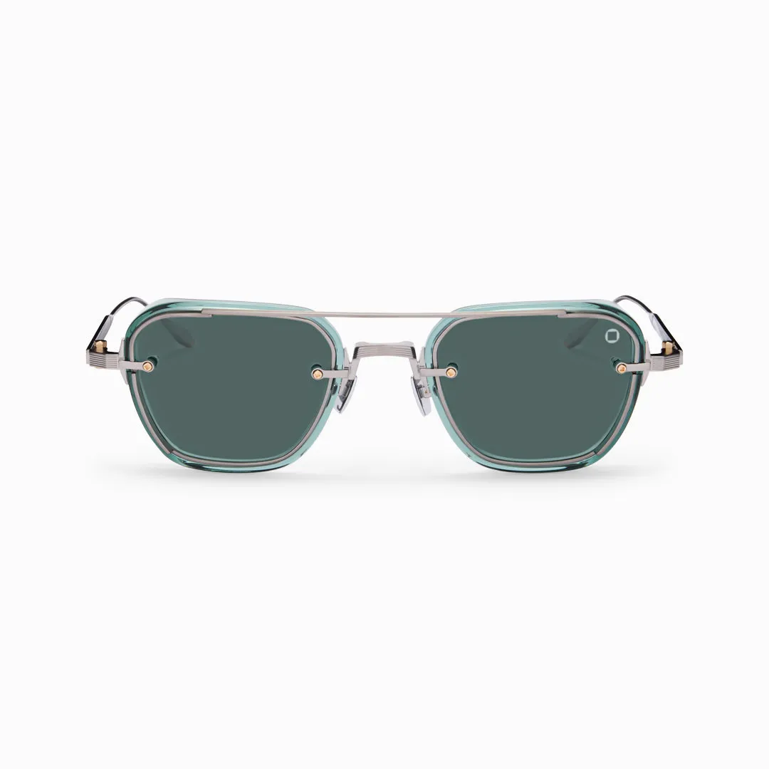 Akoni Optima Jura Sonnenbrille Deep Emerald Green
