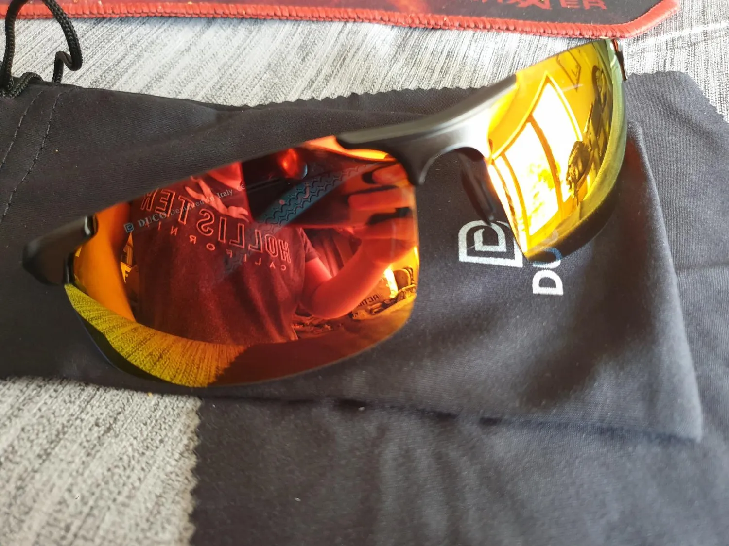 DUCO 8177S Herren Sportbrille polarisiert Grau