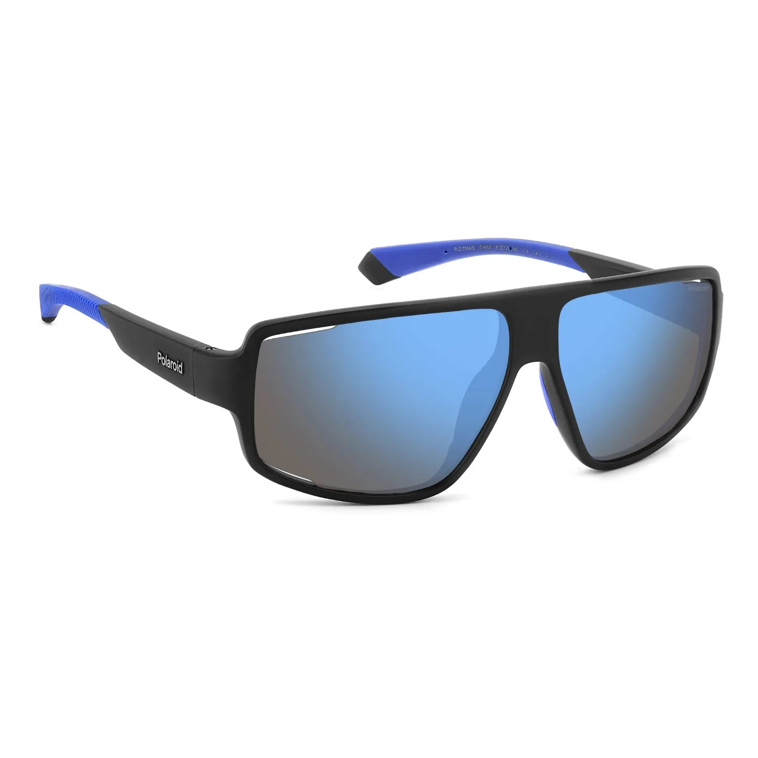 Polaroid PLD 7054/S Sonnenbrille Schwarz Blau Verspiegelt