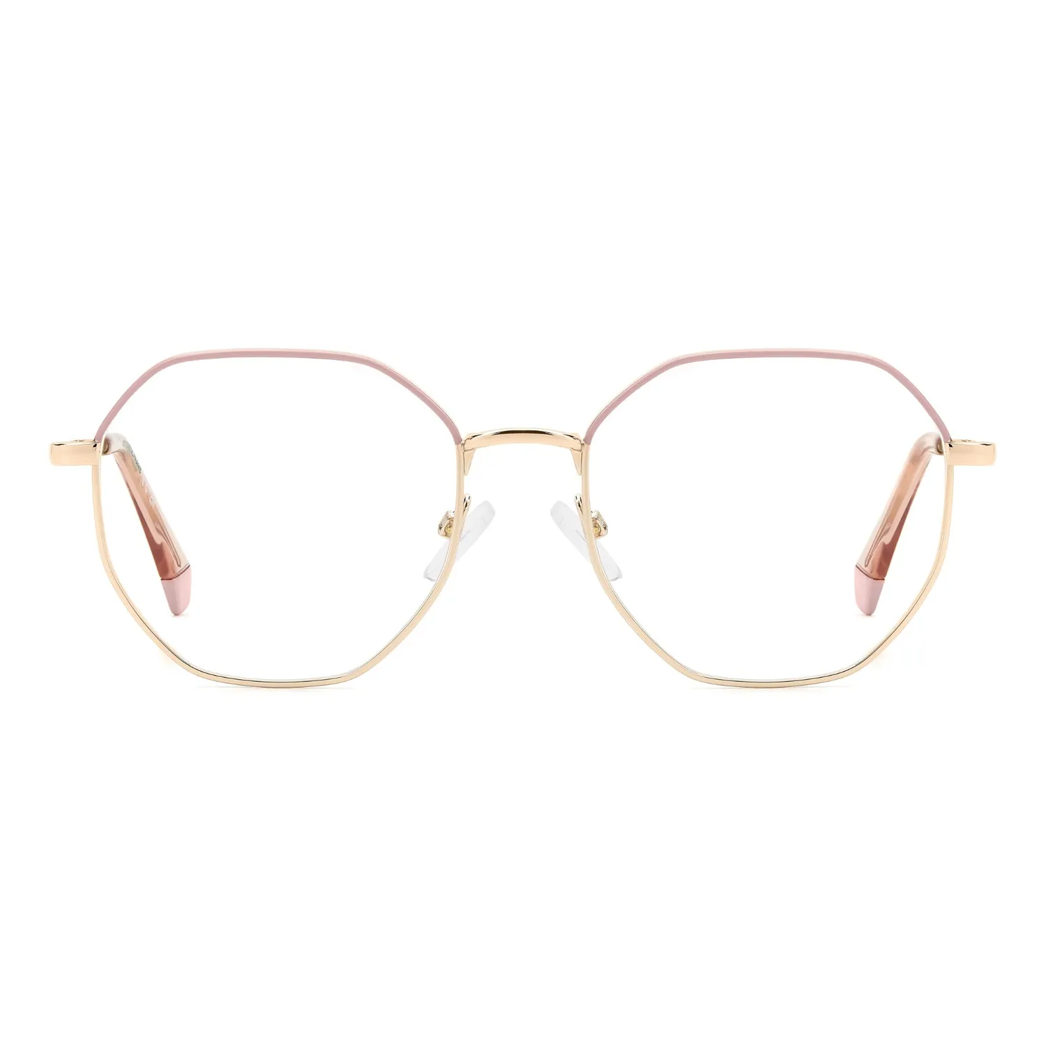 Polaroid PLD D555 Brille gold-rosa eckig recycelt