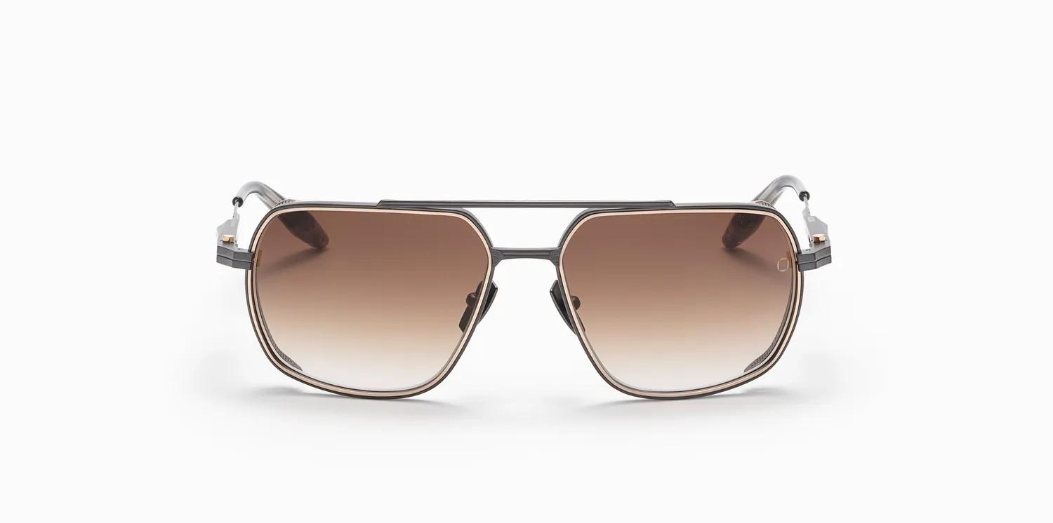Akoni Horizon Pathfinder Sonnenbrille Brushed Black Titan