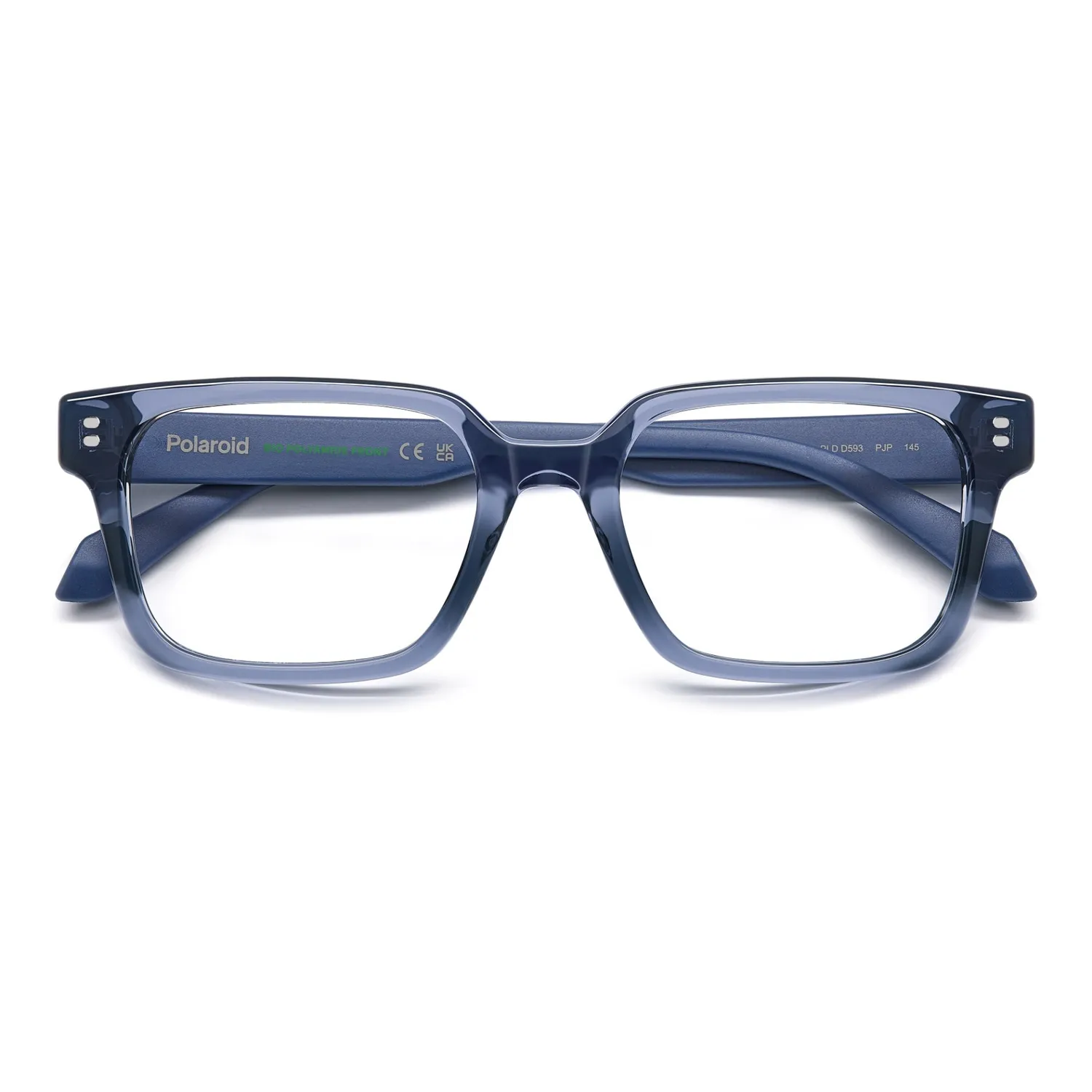 Polaroid PLD D593 Brille Schwarz eckig 52-19-145
