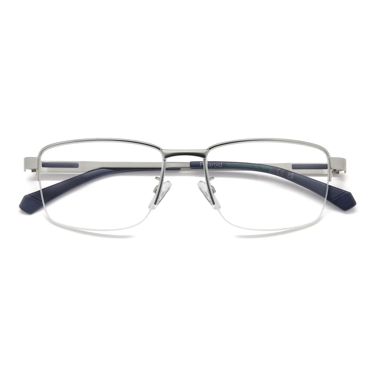 Polaroid PLD D571/G Herrenbrille Schwarz Halbrand Metall