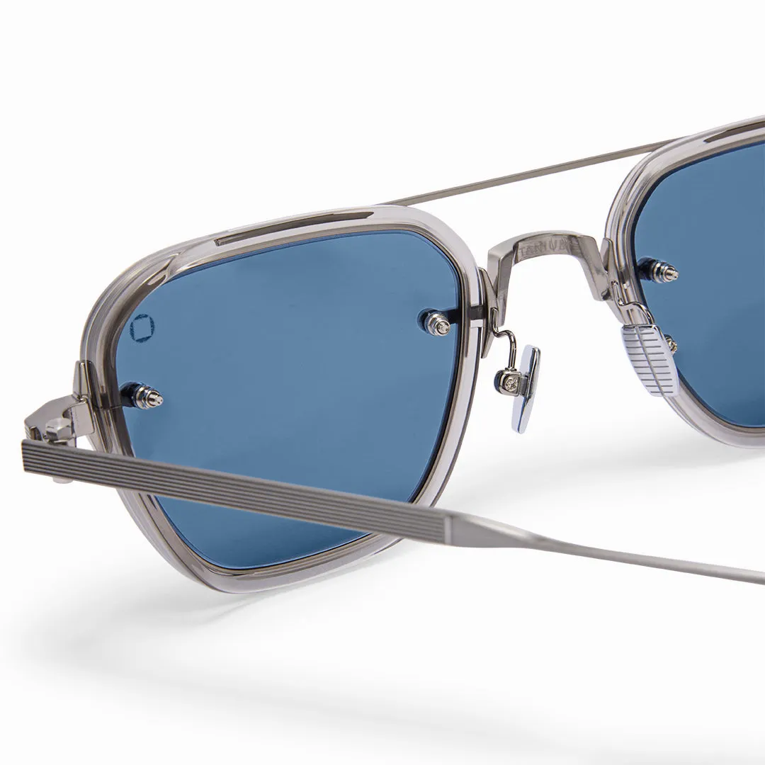 Akoni Horizon Jura Sonnenbrille Crystal Grey Doppelsteg