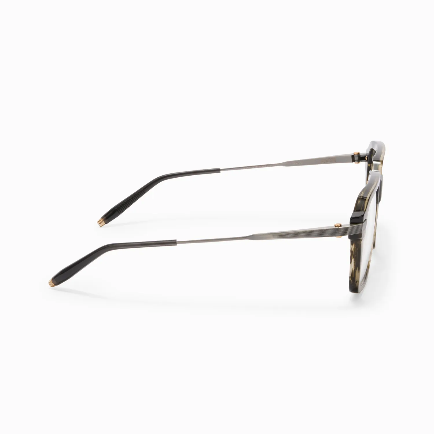 Akoni Vera Etere Brille Green Swirl Eckig Unisex Acetat