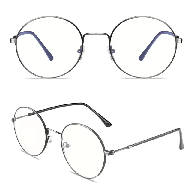 GQUEEN GQ40 Blaulichtbrille rund mit Blaufilter