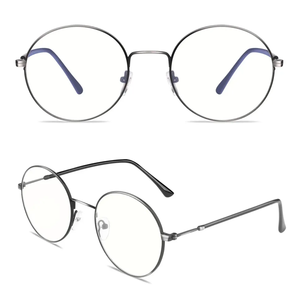 GQUEEN GQ40 Blaulichtbrille rund mit Blaufilter