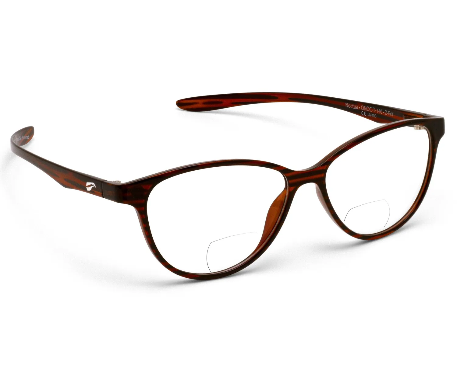 Flying Eyes Noctua Non-RX Bifokalbrille matt schwarz +1,5