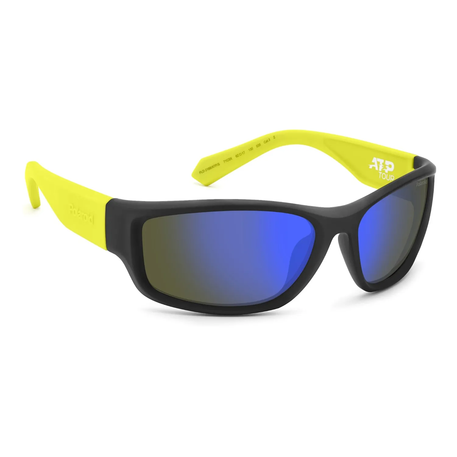 Polaroid PLD 2166/ATP/S Sonnenbrille Schwarz Gelb blau verspiegelt
