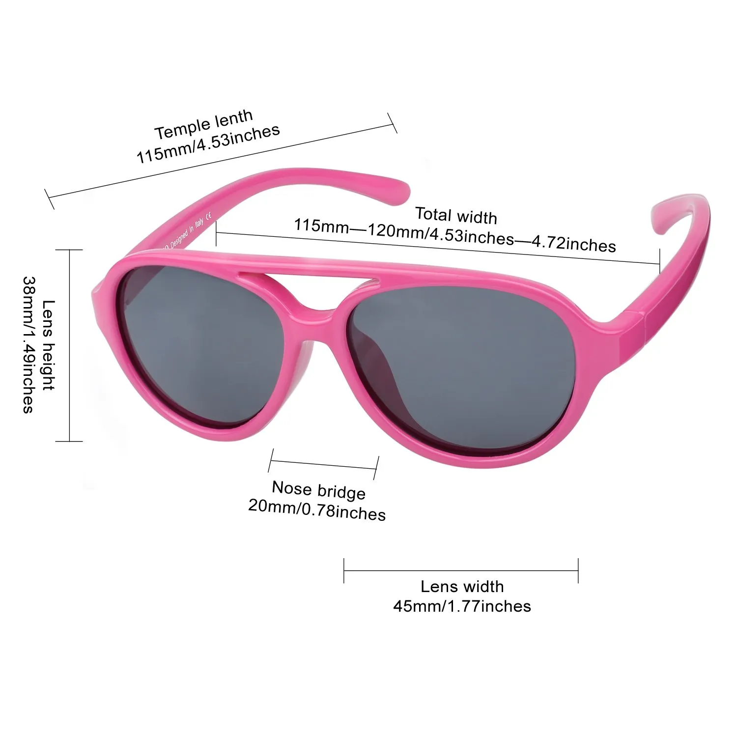 DUCO K011 Kinder Sonnenbrille polarisiert flexibel