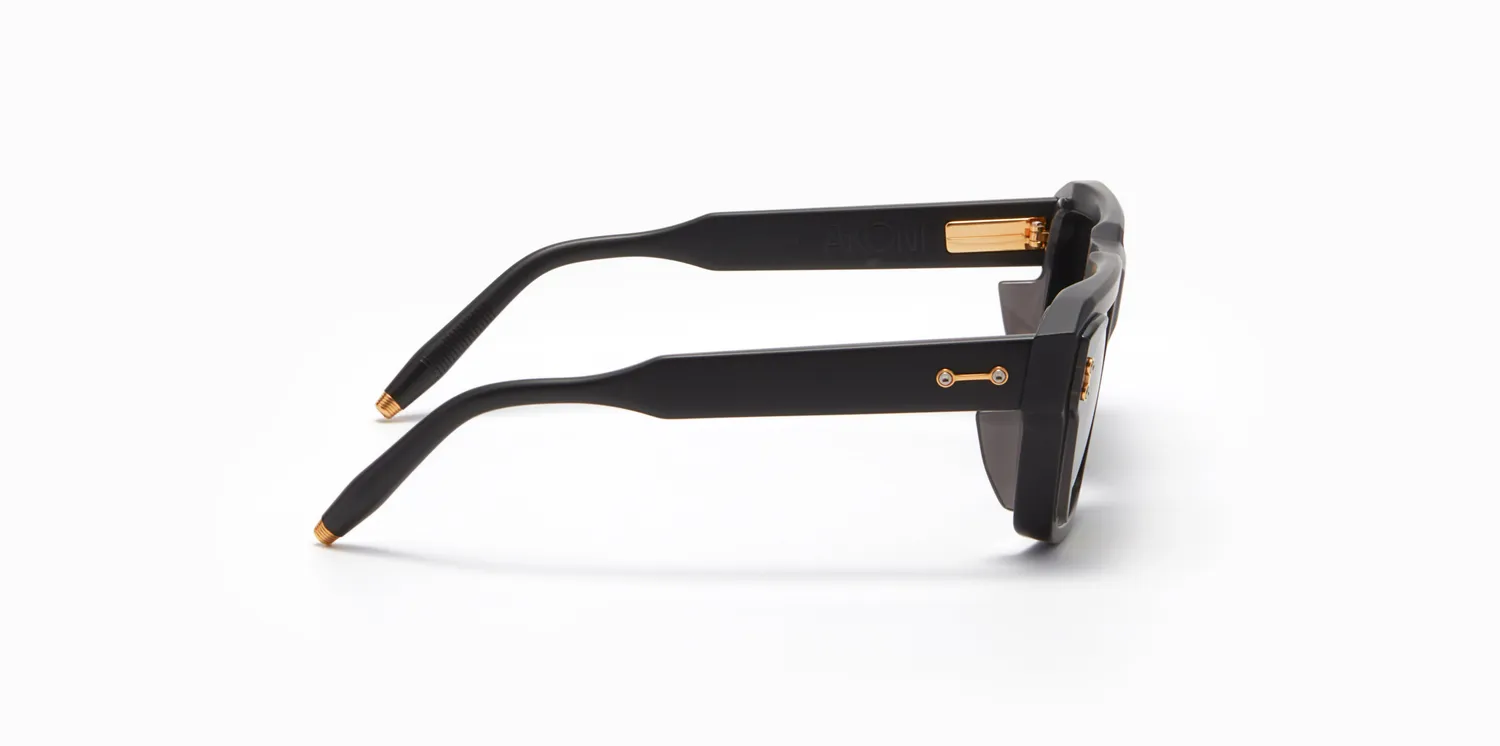 Akoni Optima Hercules Sonnenbrille Matt Schwarz 54 Acetat