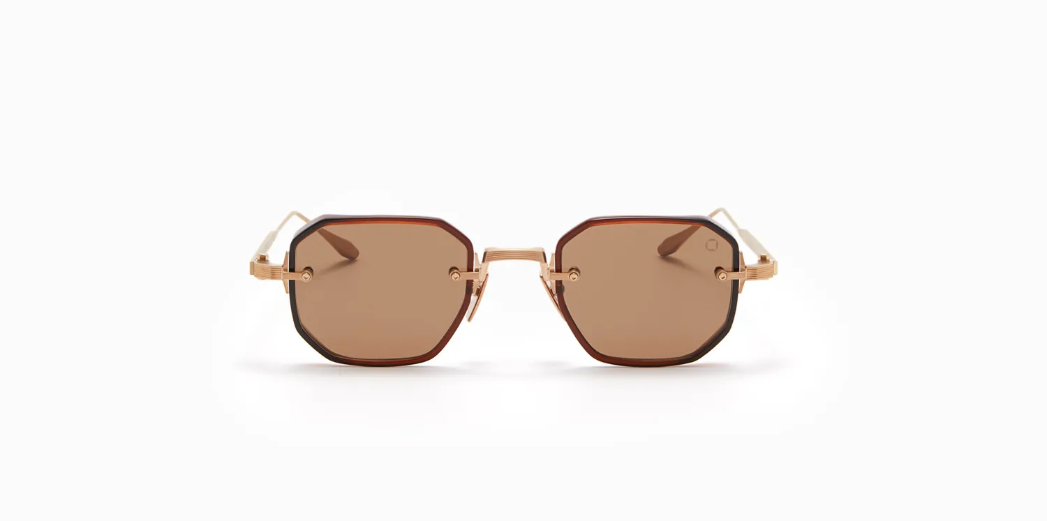 Akoni Delta Juno-Two Sonnenbrille Braun Titan
