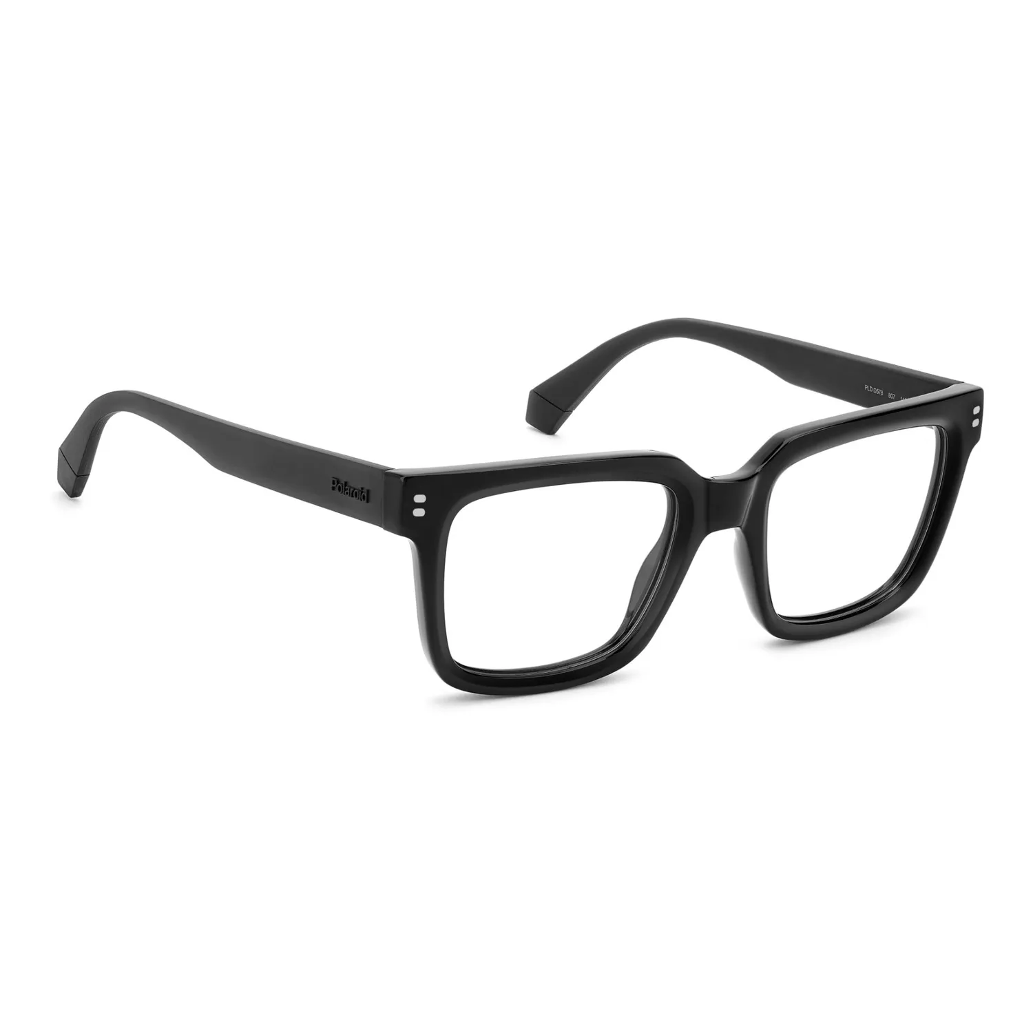 Polaroid PLD D578 Brille Schwarz eckig Gummibügel