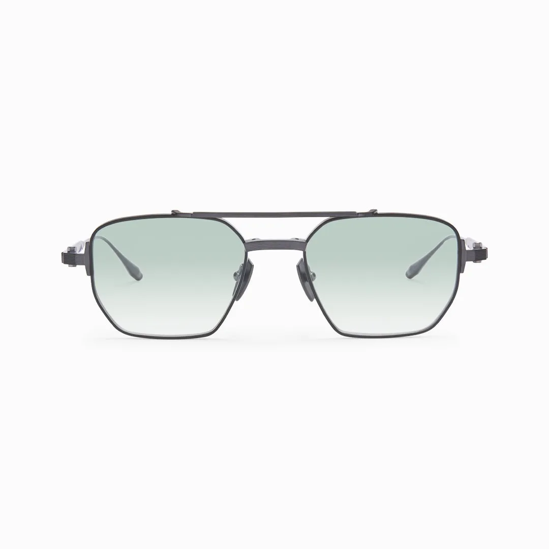 Akoni Delta Proteus Sonnenbrille Brushed Black Iron Titan