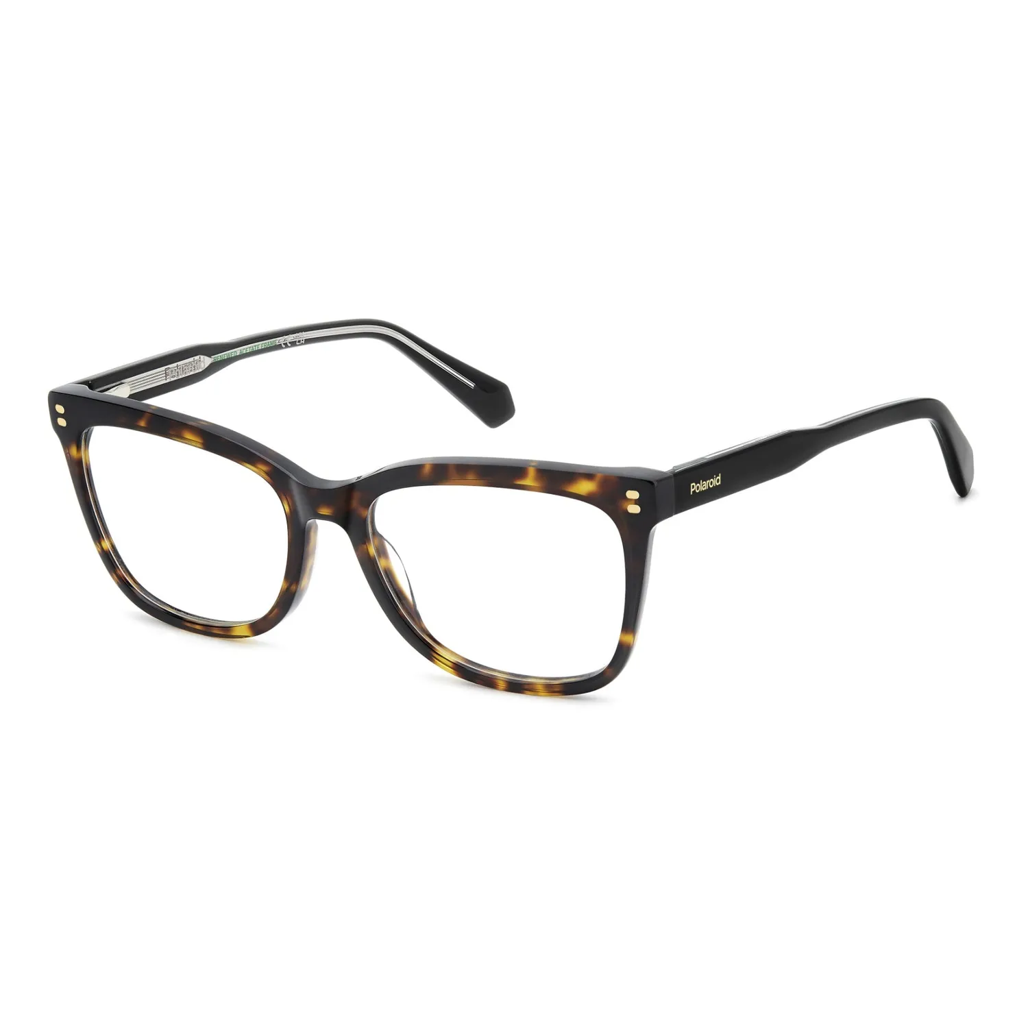 Polaroid PLD D586 Brille Havana eckig Flex-Scharnier