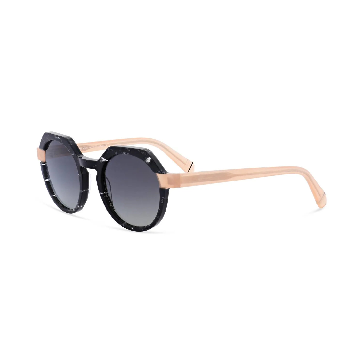 Morel Thasos 1 Sun Sonnenbrille Braun Rund 50-22 Acetat
