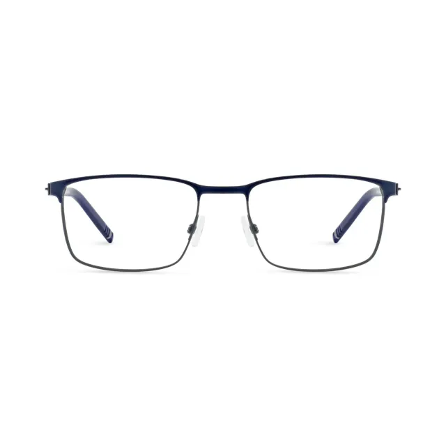 Morel Faraday 5 Brille Edelstahl rechteckig Herren
