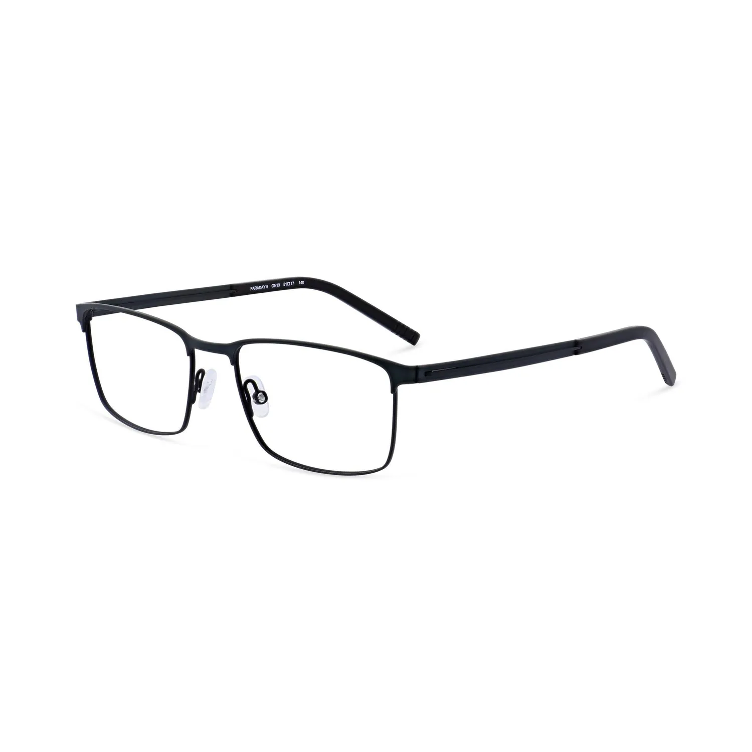 Morel Faraday 5 Brille Edelstahl rechteckig Herren