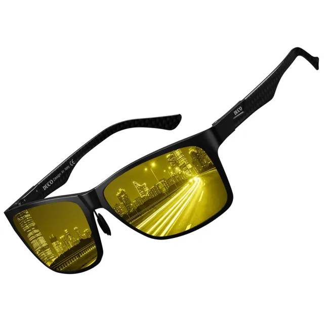 DUCO 8206Y Nachtfahrbrille polarisiert ultraleicht