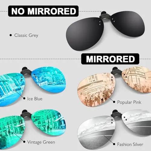 GQUEEN JP94 Clip-On Sonnenbrille polarisiert