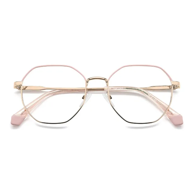 Polaroid PLD D555 Brille gold-rosa eckig recycelt