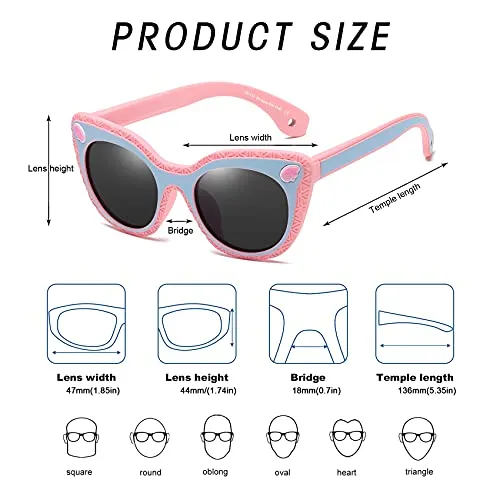DUCO Kids Sport Sonnenbrille polarisiert 6-12 Jahre
